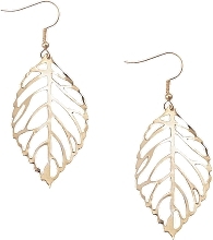 Ohrringe für Damen hängende Blätter golden - Lolita Accessories  — Bild N1