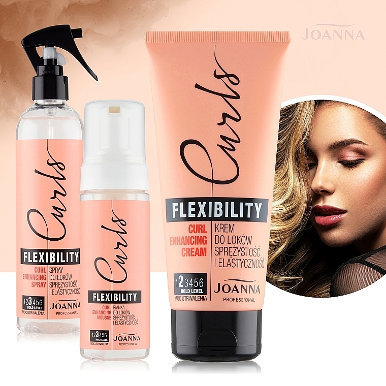 Fixierendes Spray für lockiges Haar - Joanna Professional Curls Spray Flexibility Hold Level — Bild N4