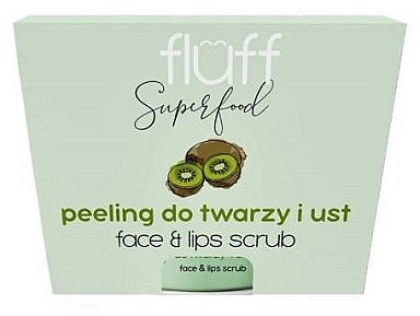 Gesichts- und Lippenpeeling mit Kiwi - Fluff Peeling Face & Lips Scrub — Bild N1