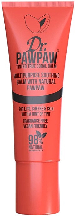 Lippenbalsam - Dr. PAWPAW Tinted True Coral Balm — Bild N1