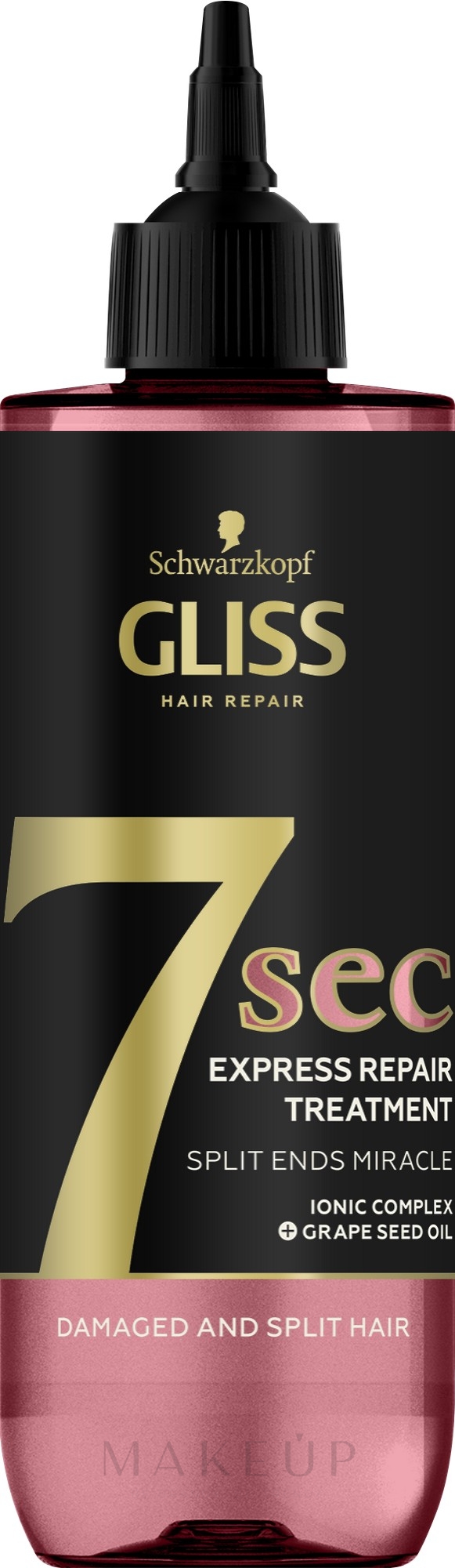 7 Sekunden-Express-Maske für geschädigtes und gespaltenes Haar - Gliss 7sec Split Ends Miracle — Bild 200 ml