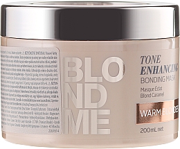 Düfte, Parfümerie und Kosmetik Aufbauende Intensivkur für warme Blondtöne - Schwarzkopf Professional Blondme Tone Enhancing Bonding Mask Warm Blondes