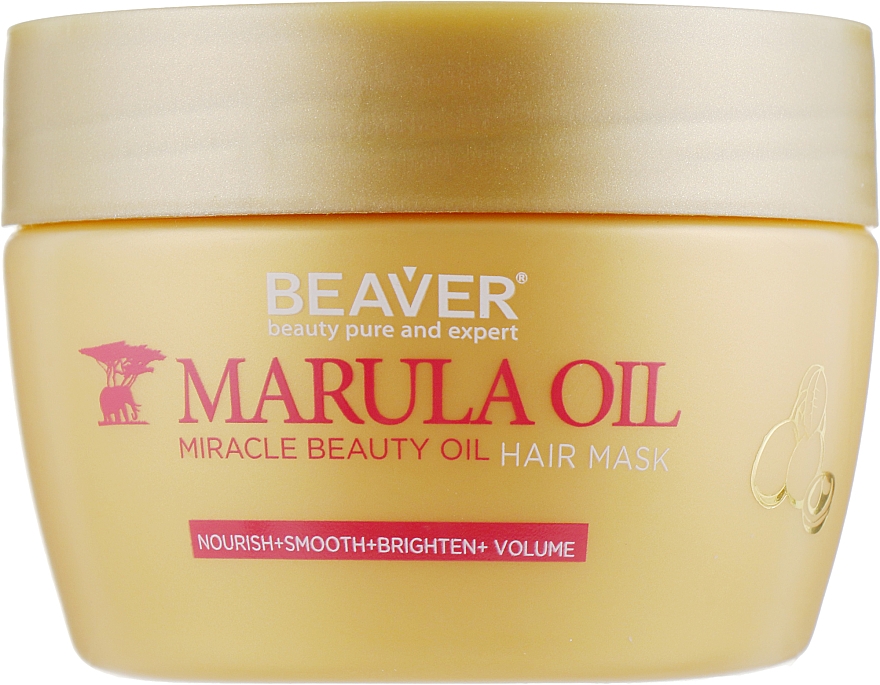 Tiefenpflegende Maske für geschädigtes Haar mit Marulaöl - Beaver Professional Nourish Marula Oil Hair Mask — Bild N1