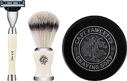 Düfte, Parfümerie und Kosmetik Rasierset - Captain Fawcett Shaving Gift Set (Rasierer 1 St. + Rasierseife 110g + Rasierpinsel 1 St.) 
