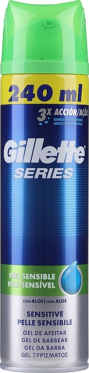 Rasiergel mit Aloe Vera - Gillette Series Sensitive Aloe Vera Shave Gel For Men — Bild N1
