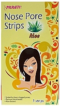 Düfte, Parfümerie und Kosmetik Nasenporenstreifen gegen Mitesser mit Aloe - Prreti Nose Pore Strips Aloe