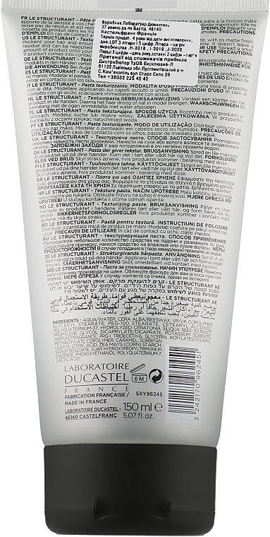 Strukturierende Haarpaste - Laboratoire Ducastel Subtil XY Men Texturizing Paste — Bild N2