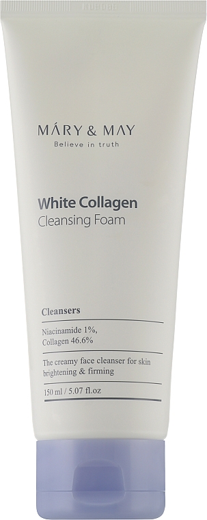 Waschschaum mit Kollagen und Niacinamid - Mary & May White Collagen Cleansing Foam — Bild N1