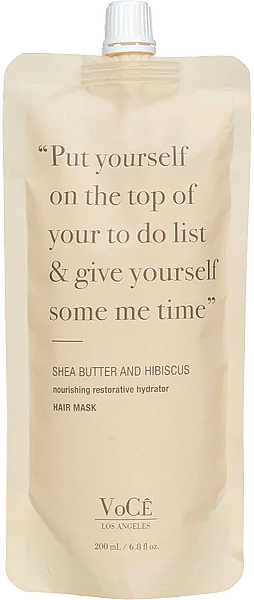 Haarmaske mit Sheabutter und Hibiskus - VoCe Haircare Shea Butter And Hibiscus Mask — Bild N1