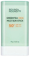 Düfte, Parfümerie und Kosmetik Sonnenschutzstick - Round A‘Round Greentea Cica Mild Sun Stick Spf50+ Pa++++