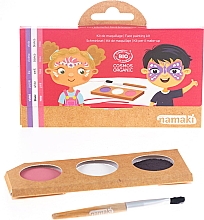 Schminkset für Kinder - Namaki Fairy & Butterfly Face Painting Kit (f/paint/7,5g + brush/1pc + acc/2pcs) — Bild N2