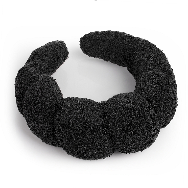 Haarreif schwarz - MAKEUP Spa Headband Face Washing Black — Bild N2