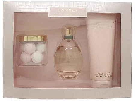 Sarah Jessica Parker Lovely  - Set (Eau de Parfum 100ml + Badebombe 70g + Körperlotion 200ml) — Bild N1