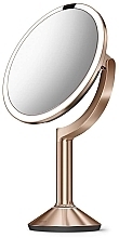 Runder sensorischer Spiegel 20 cm  - Simplehuman Sensor Touch Control Trio Mirror Rose Gold — Bild N3