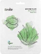 GESCHENK! Ampullen-Gesichtsmaske mit Aloe - Eco Be Aloe Ampoule Mask Pack — Bild N1