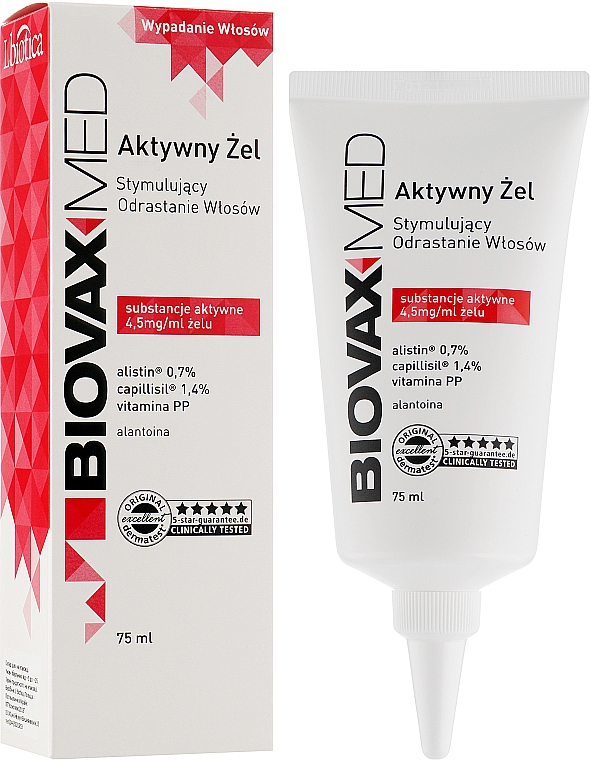 Aktives Gel zur Stimulierung des Haarwachstums - Biovax Med — Bild N2