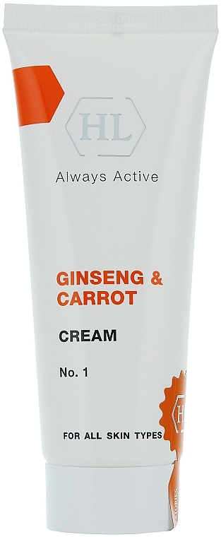 Feuchtigkeitsspendende und weichmachende Gesichtscreme mit Ginseng und Karotte - Holy Land Cosmetics Ginseng & Carrot Cream — Bild N1