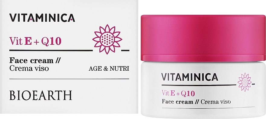 Gesichtscreme - Bioearth Vitaminica Vit E + Q10 Face Cream  — Bild N2