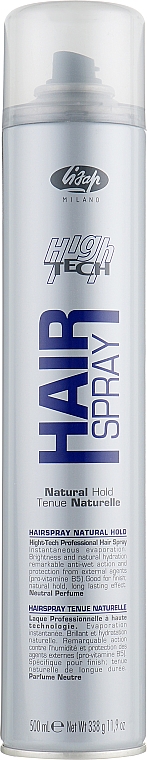 Haarspray normale Fixierung - Lisap High Tech Hair Spray Natural — Bild N1