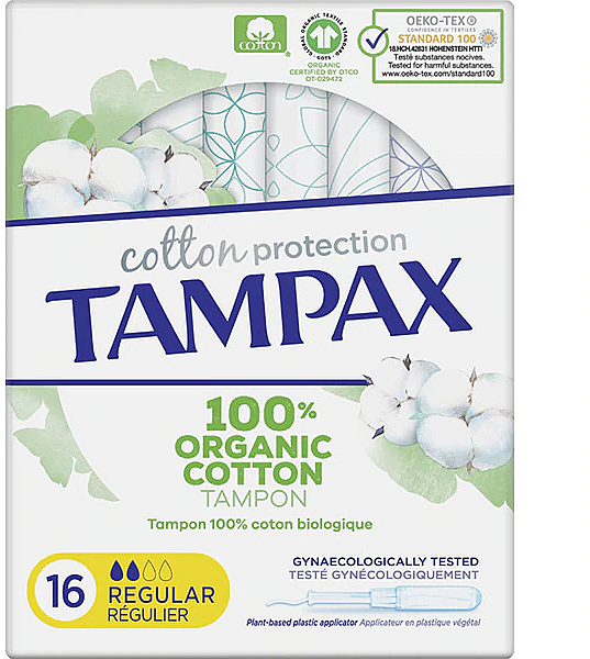 Tampons mit Applikator 16 St. - Tampax Cotton Protection Regular — Bild N1