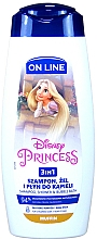 Düfte, Parfümerie und Kosmetik 3in1 Shampoo, Dusch- und Badeschaum mit Muffin-Duft - On Line Kids Disney Princess