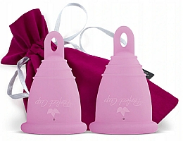 Menstruationstasse mit Beutel Größe S-M rosa 2 St. - Perfect Cup — Bild N1