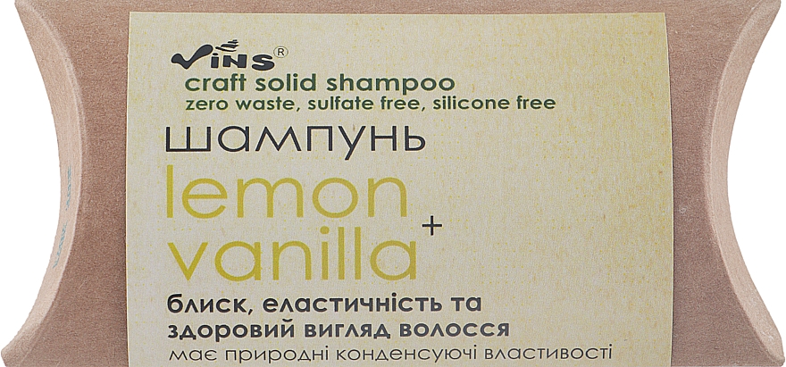 Festes Schampoo - Vins Lemon & Vanilla Shampoo (Probe)  — Bild N1