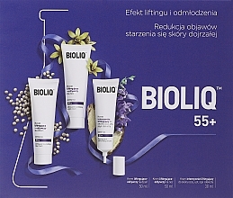 Düfte, Parfümerie und Kosmetik Gesichtspflegeset - Bioliq 55+ Set (Tagescreme 50ml + Nachtcreme 50ml + Creme für Augen, Lippen, Hals und Dekolleté 30ml)