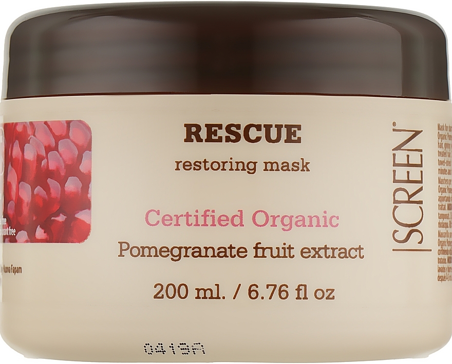 Haarwiederherstellungsmaske mit Granatapfel - Screen Rescue Restoring Mask — Bild N3