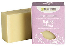 Düfte, Parfümerie und Kosmetik Pflegende Bio Seife mit Linde und Malve - La Saponaria Linden and Mallow Soap