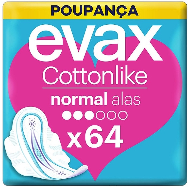 Hygienische Slipeinlagen Normal 64 St. - Evax Cottonlike — Bild N1