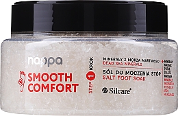 Düfte, Parfümerie und Kosmetik Erfrischendes und revitalisierendes Fußbadesalz mit Mineralien aus dem Toten Meer - Silcare Nappa Smooth Comfort Salt Foot Soak