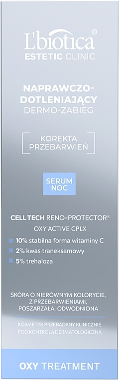 Regenerierendes, sauerstoffhaltiges Nachtserum für das Gesicht -  L’biotica Estetic Clinic OXY Treatment — Bild N3