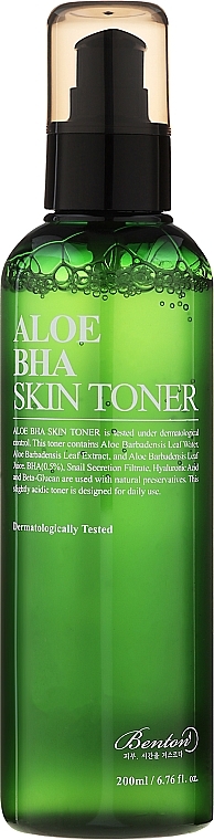 Feuchtigkeitsspendendes Gesichtstonikum mit Aloe-Wasser und Salicylsäure - Benton Aloe BHA Skin Toner — Bild N2