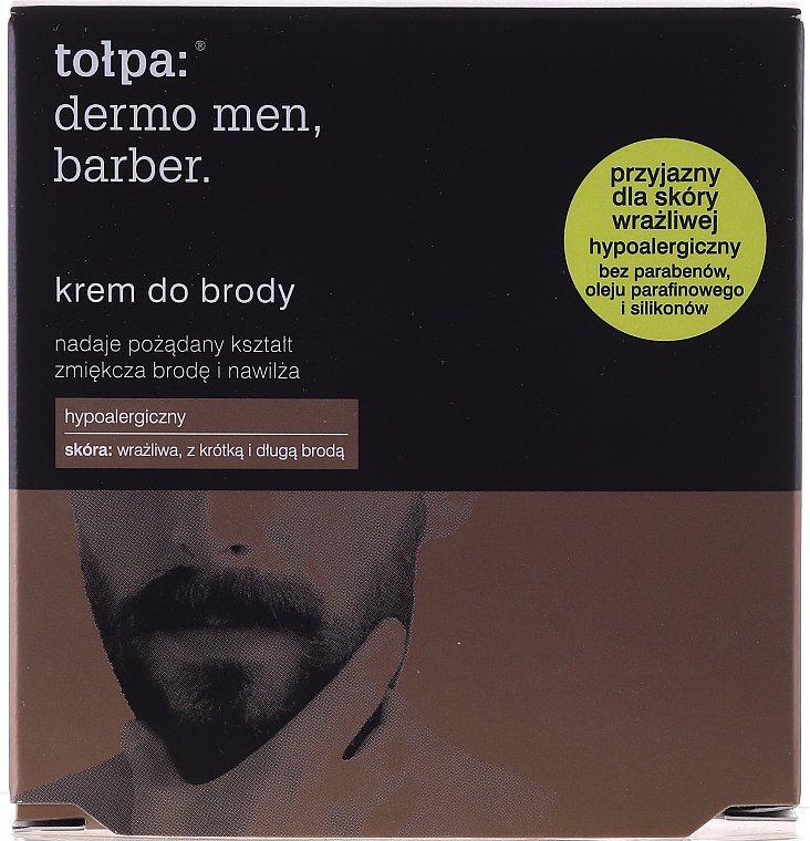 Hypoallergene Bartcreme - Tolpa Dermo Men Barber Cream