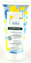 Reinigende feuchtigkeitsspendende Körpercreme für Kinder - Klorane Bebe Cleansing Cream with Cold Cream — Bild N2