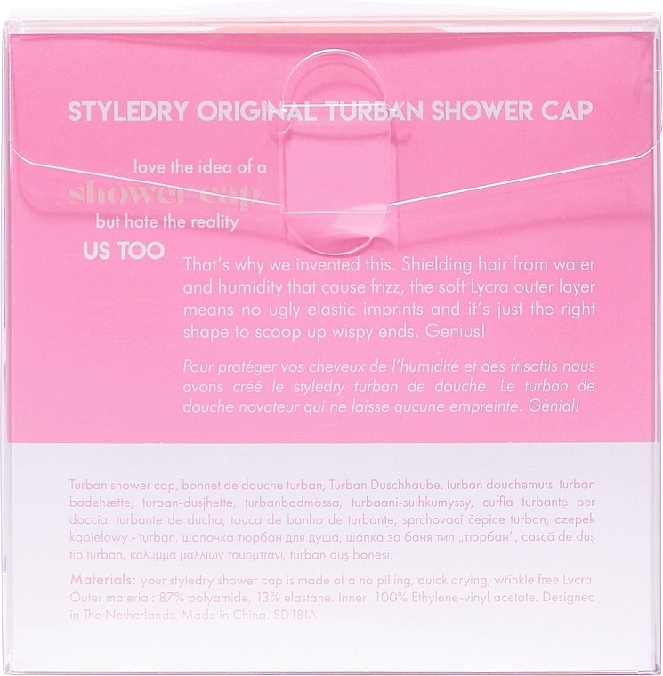 Duschhaube rosa - Styledry Shower Cap Cotton Candy — Bild N3