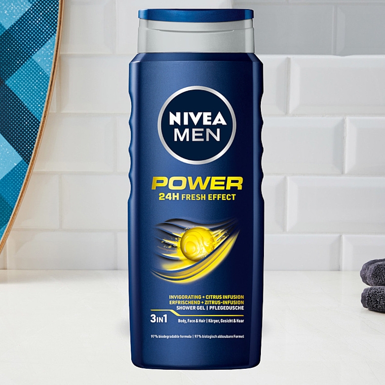 Erfrischende Pflegedusche für Körper,Gesicht und Haar - NIVEA Power Fresh — Bild N2