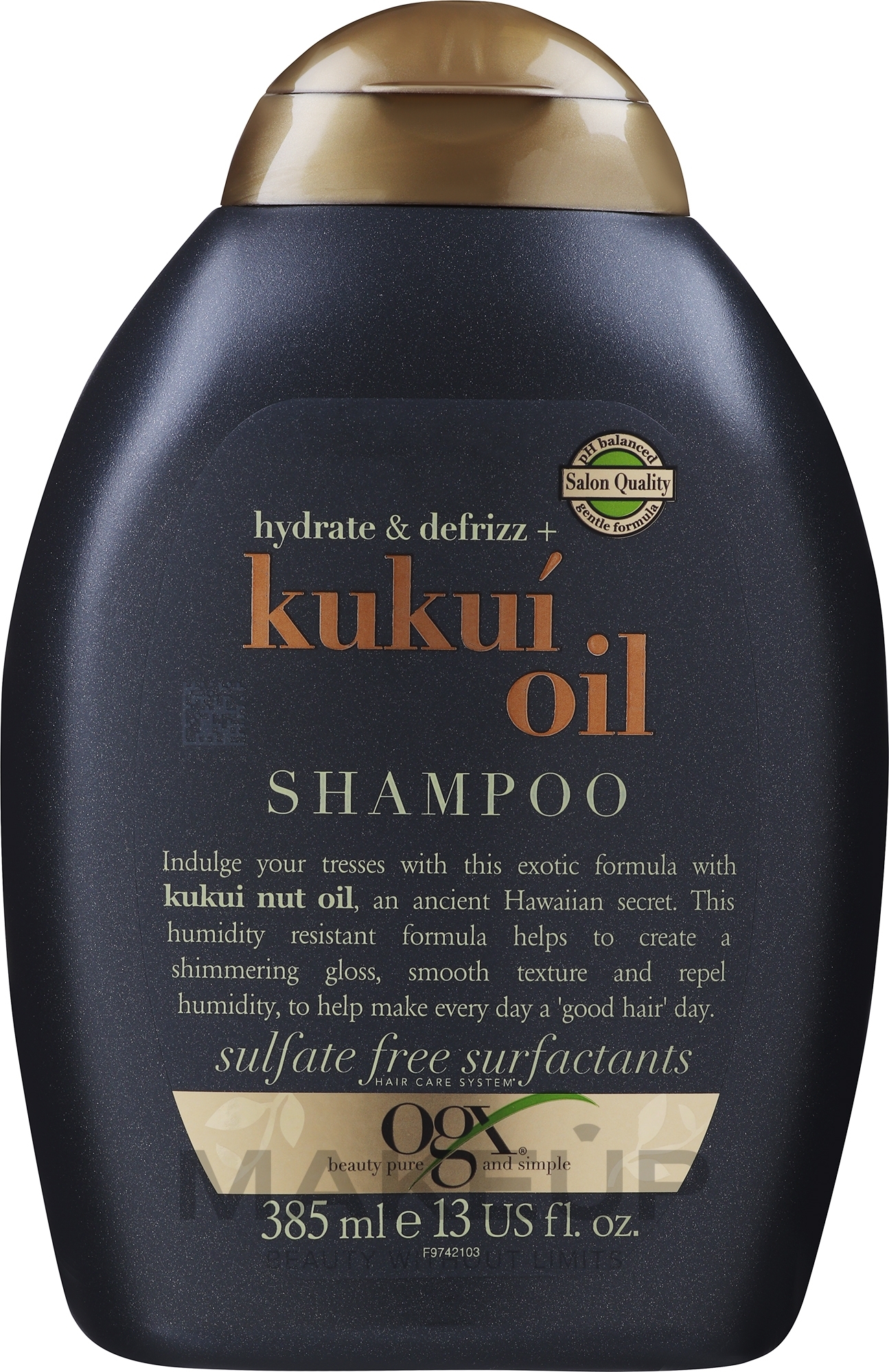 Haarshampoo mit Kukuinussöl - OGX Kukui Oil Shampoo — Bild 385 ml