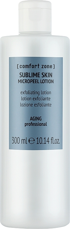 Sanfte Fruchtsäurelotion für das Gesicht mit Mikropeeling-Effekt - Comfort Zone Sublime Skin AHA Micropeel Lotion — Bild N1