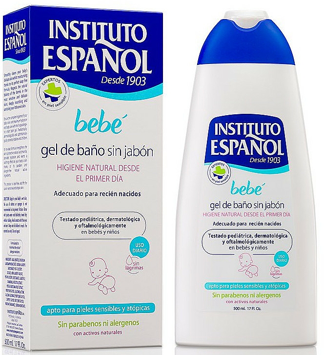 Seifenfreies Duschgel für Neugeborene - Instituto Espanol Bebe Bath Gel Without Soap Newly Born Sensitive Skin — Bild N1