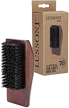 Düfte, Parfümerie und Kosmetik Bartbürste mit natürlichem Wildschweinhaar rechteckig - Lussoni Men Natural Baerd Brush