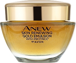 Düfte, Parfümerie und Kosmetik Gesichtsemulsion mit bioaktivem Gold für die Nacht - Avon Anew Skin Renewing Gold Emilsion