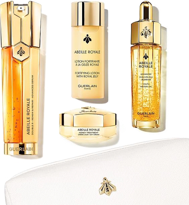 Guerlain Abeille Royale (Serum /50 ml + Lotion /40 ml + Öl /15 ml + Creme /15 ml + Kosmetiktasche) - Gesichtspflegeset — Bild N1