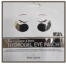 Düfte, Parfümerie und Kosmetik Hydrogel-Augenpatches mit Seegurke und Aktivkohle - BeauuGreen Sea Cucumber Black