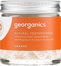 Aufhellendes natürliches Zahnpulver mit Orangengeschmack - Georganics Red Mandarin Natural Toothpowder — Bild N2