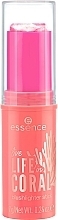 Rouge-Stift für das Gesicht  - Essence Live Life In Coral Blushlighter Stick — Bild N2