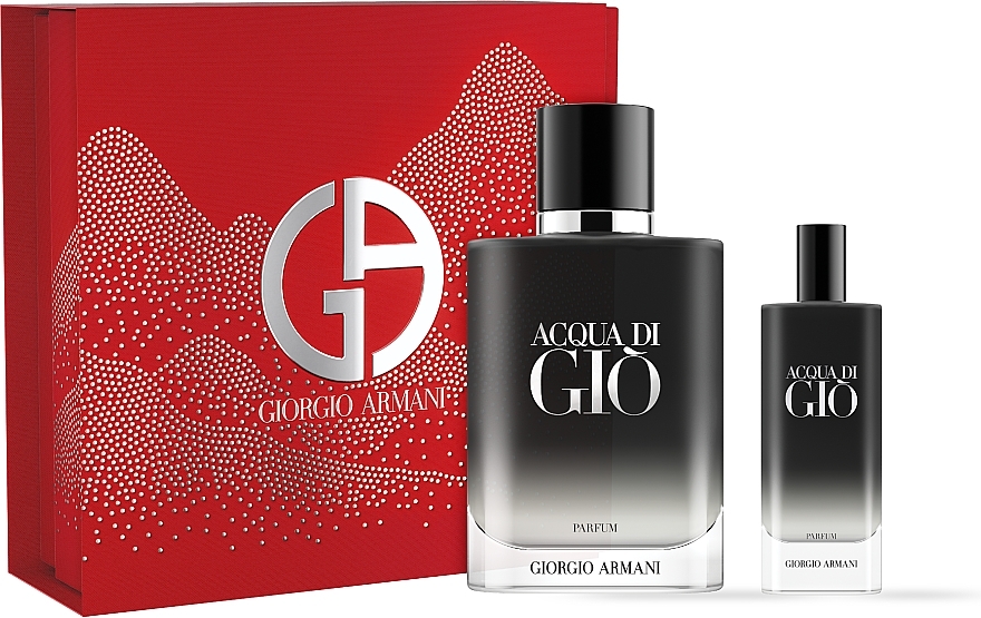 Giorgio Armani Acqua Di Gio Parfum - Zestaw (Eau de Parfum/100ml + Eau de Parfum/15ml) — Bild N1