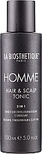 2-in-1 Haar- und Kopfhautwasser - La Biosthetique Homme Hair & Scalp Tonic — Bild N1