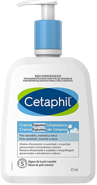 Gesichtsreinigungscreme - Cetaphil Foaming Facial Cleansing Cream for Sensitive, Normal to Dry Skin — Bild N1
